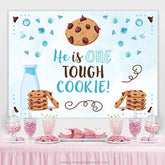 Er Ist Eins Hart Plätzchen Glücklich Geburtstag Hintergrund Für Junge